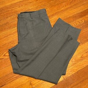 L.L. Bean Classic Fit Wool Pants - Gray
